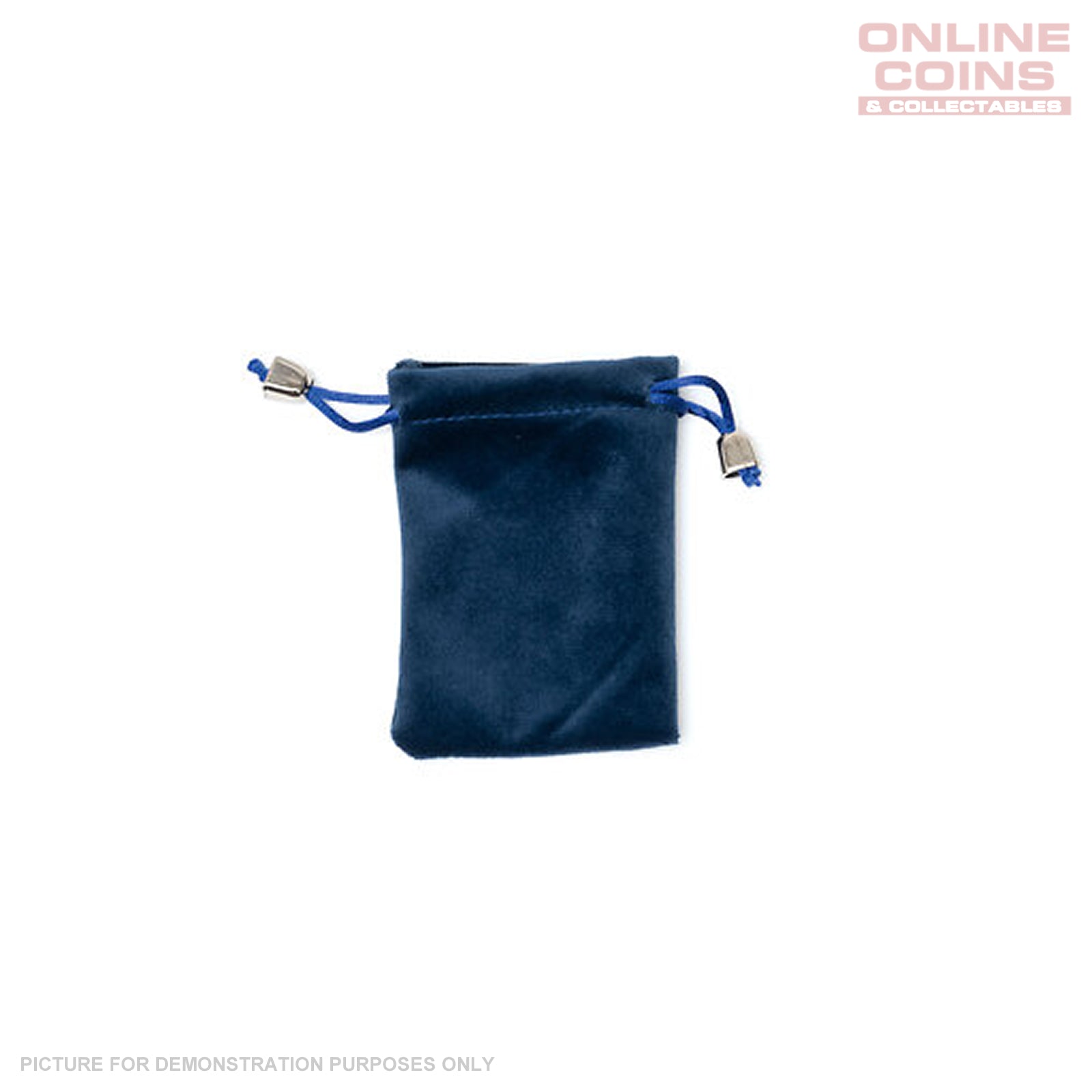 Lighthouse Velour Coin Pouch Small - Blue